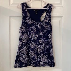 INC floral top/tank top